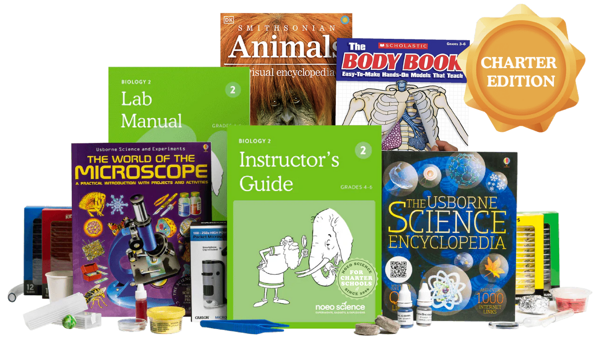 Biology 2 (Charter Edition) — Full Package w/books and pocket microscope