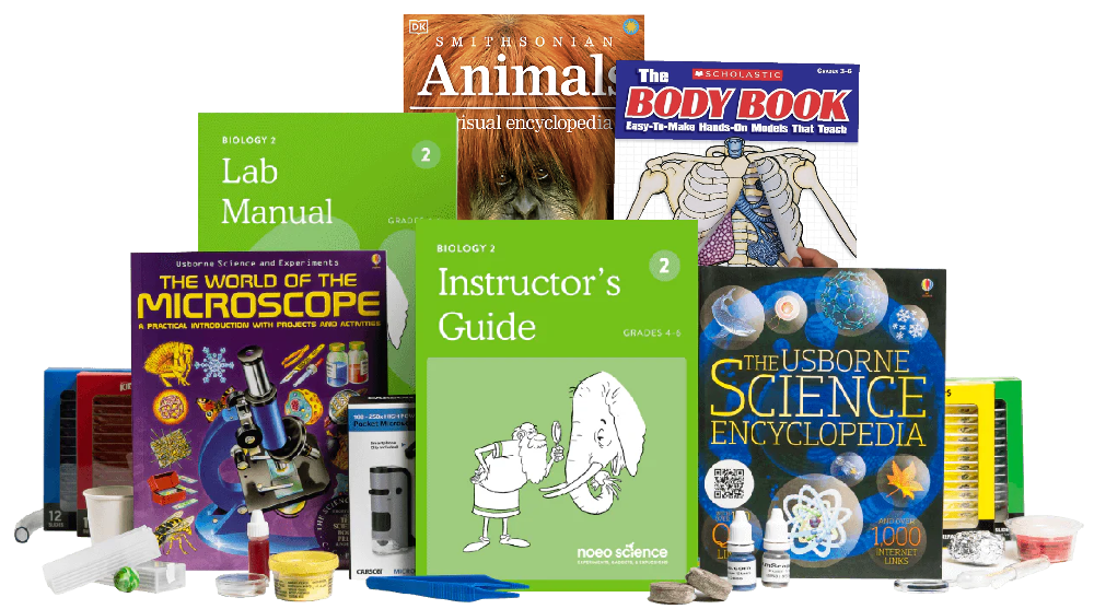 Biology 2 — Full Package w/books and pocket microscope